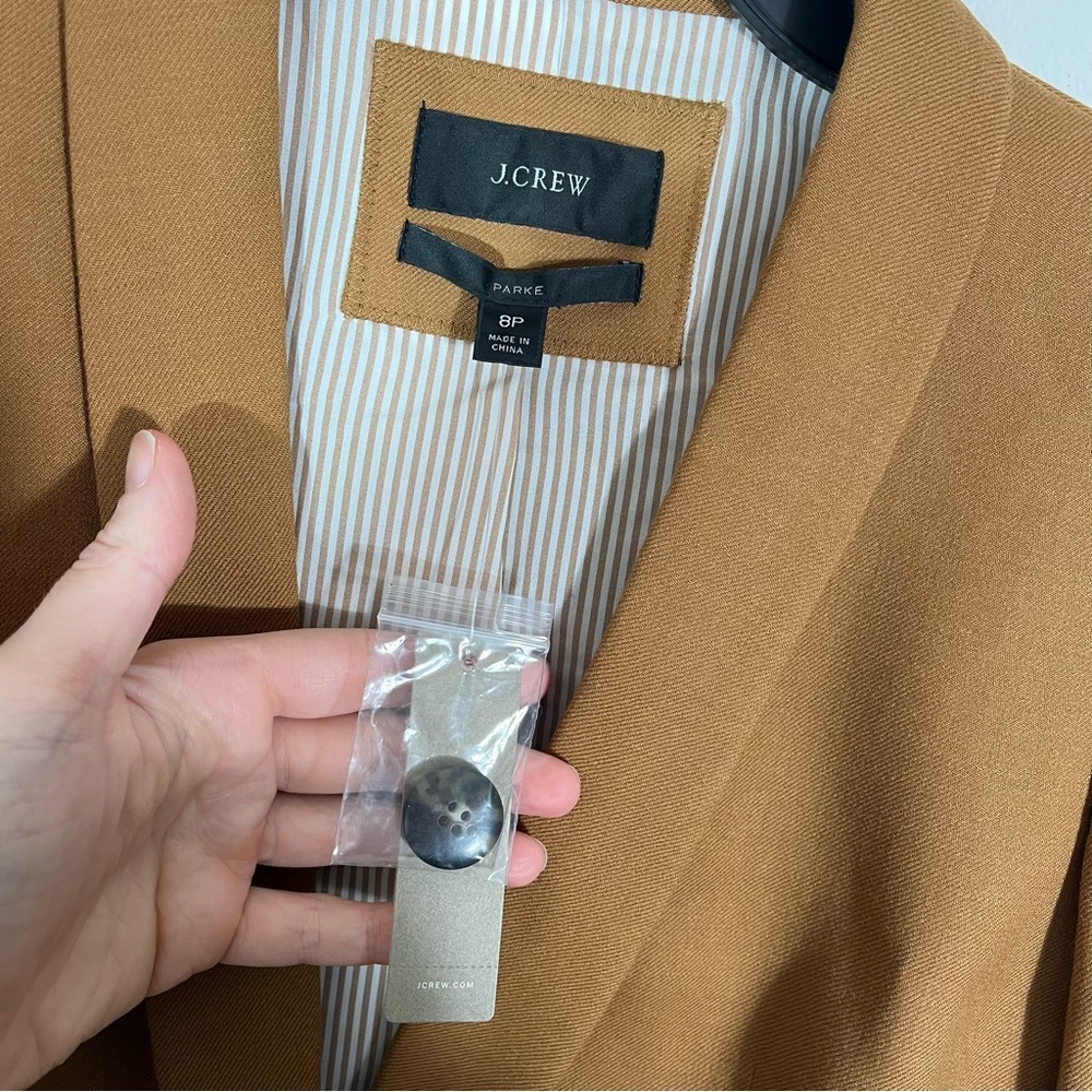 J. CREW Parke Camel Brown Wool Blazer J5628 - Picture 7 of 11